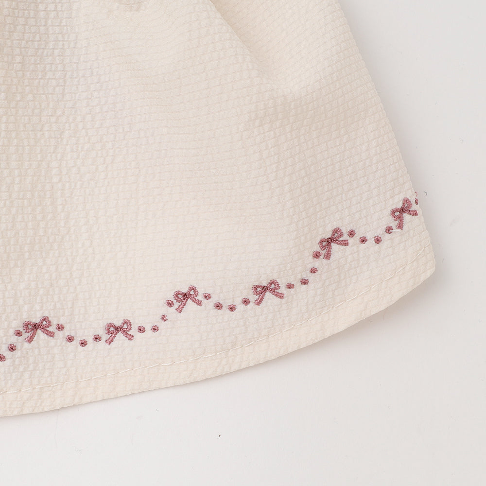 冷感リボン刺繍ワンピース