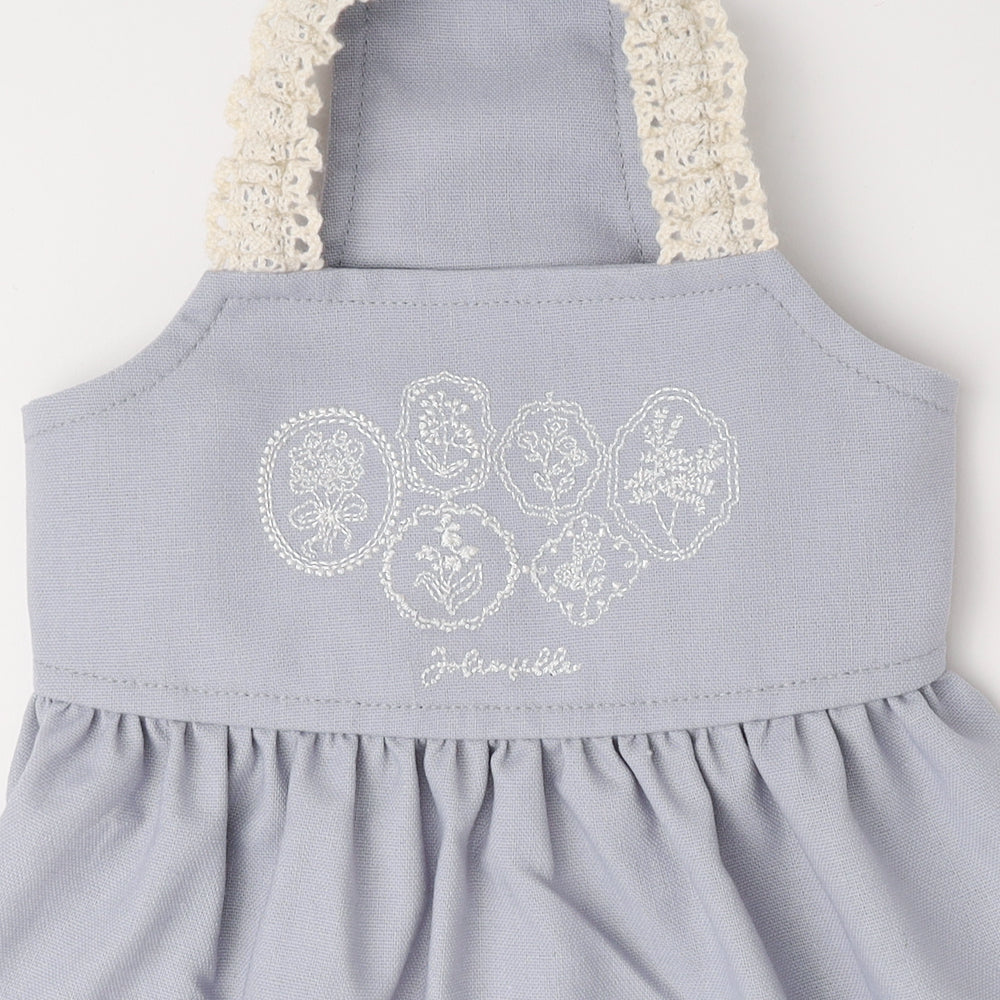 冷感フラワーブーケ刺繍キャミワンピース