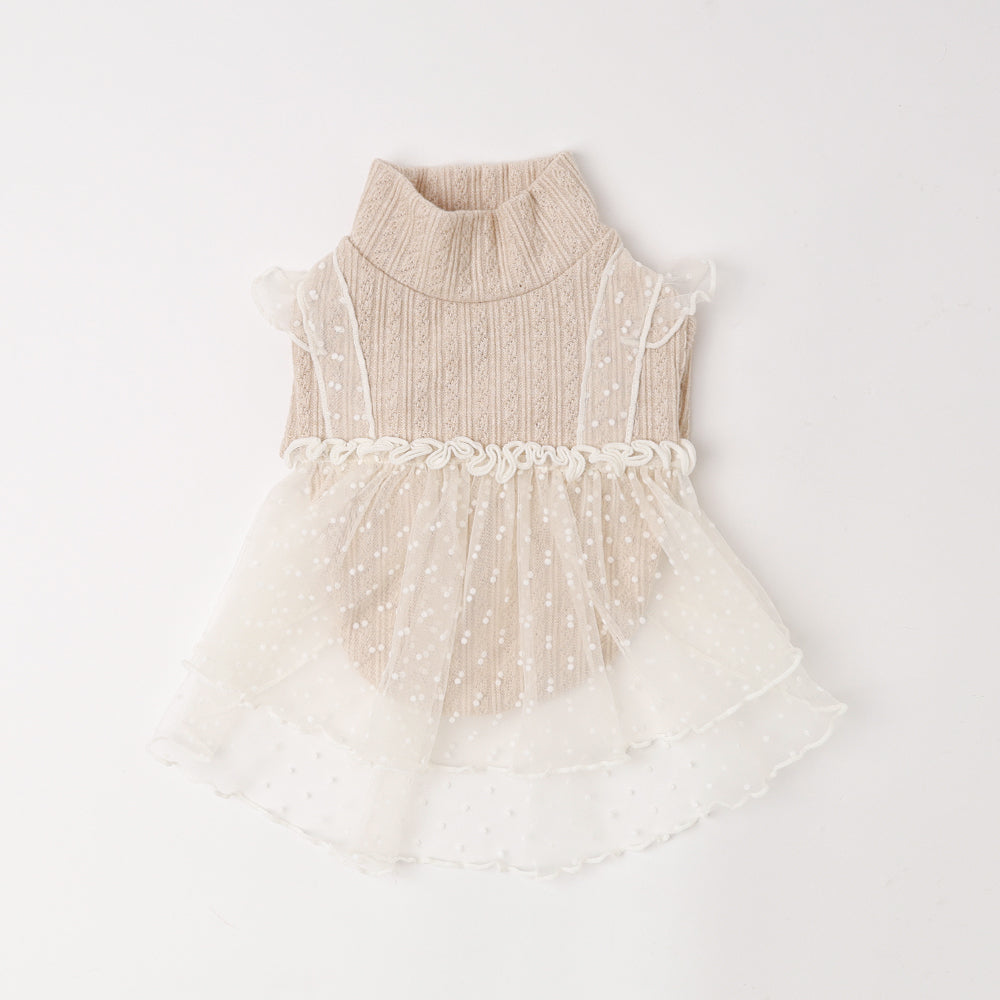 Docking dot tulle dress