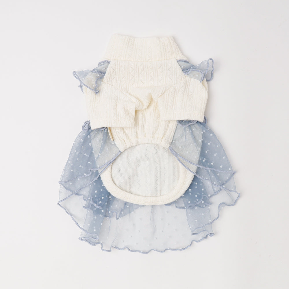 Docking dot tulle dress