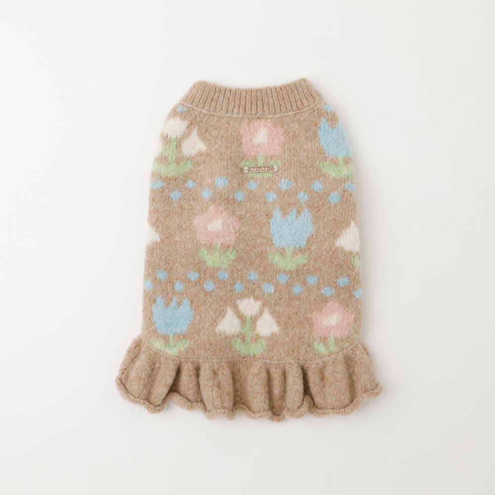 floral knit dress
