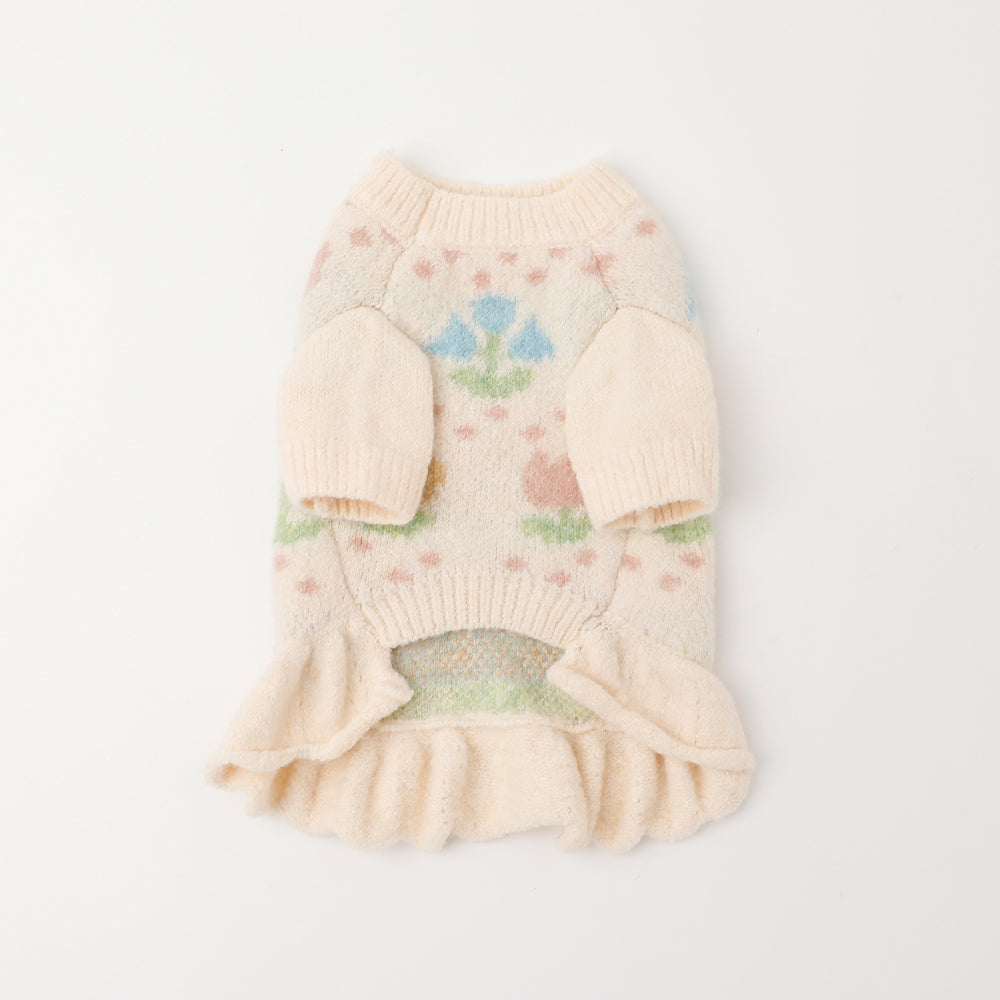 floral knit dress