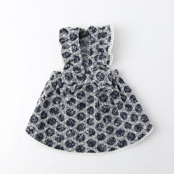 冷感フリルリボン花柄ワンピース