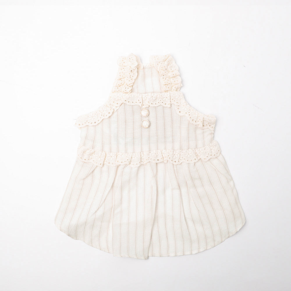 Cool striped lace camisole dress [cold pack compatible]