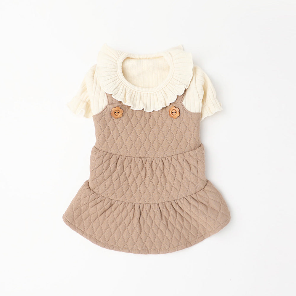 Quilted tiered docking dress