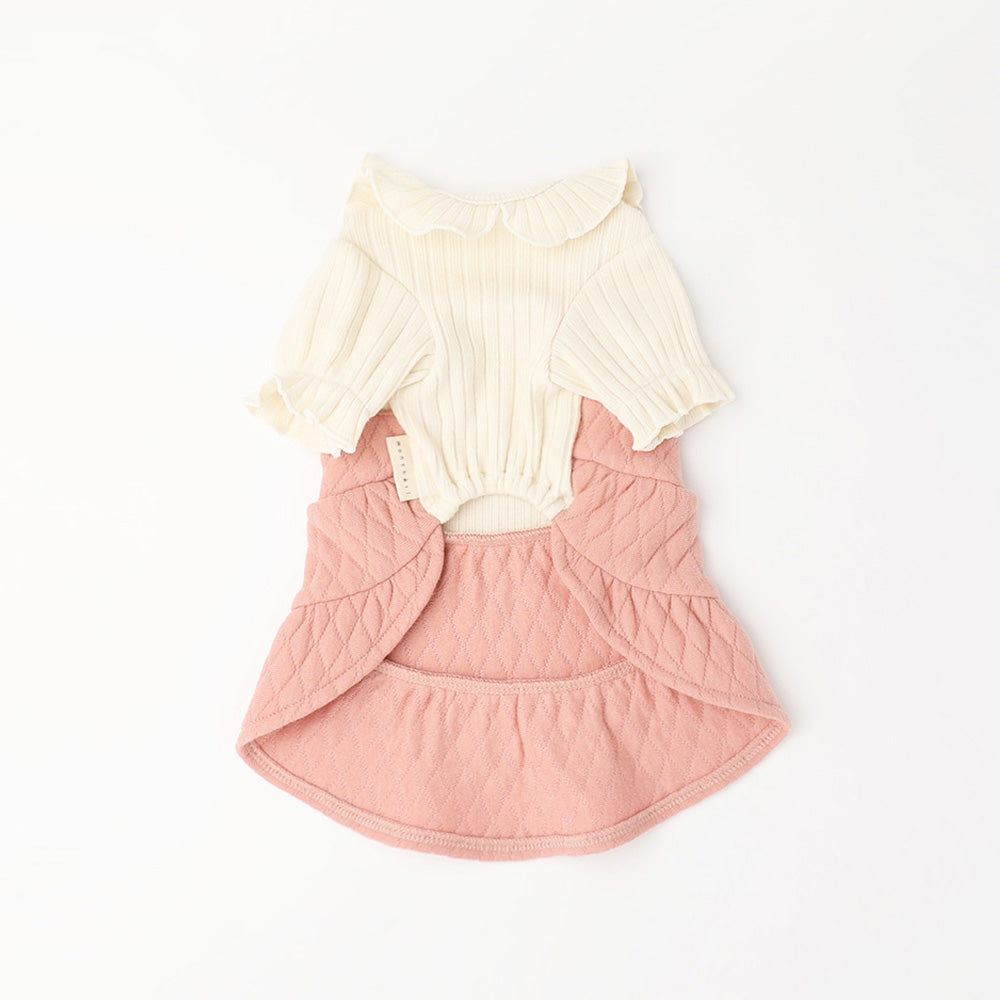 Quilted tiered docking dress