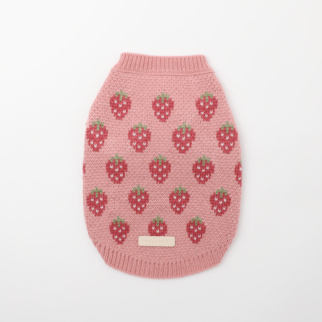 いちご柄ニットトップス – moncheri