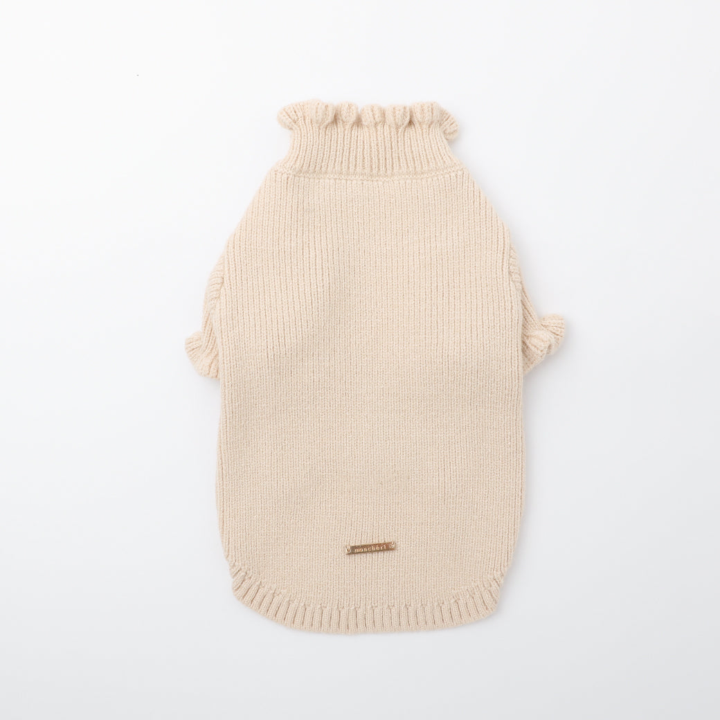 ハイネックフリルニットトップス – moncheri