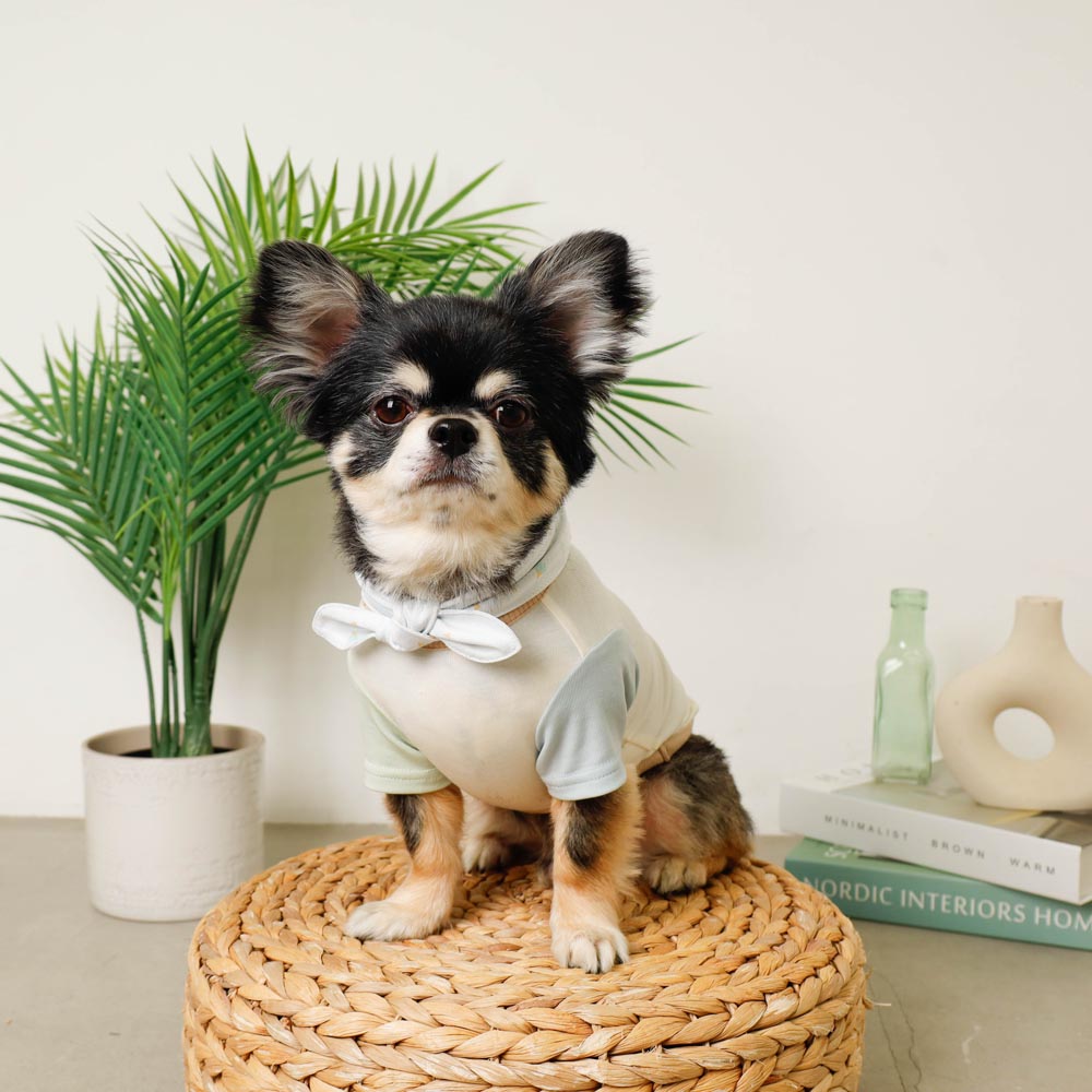 冷感防虫アイスプリントリボンバンダナ【保冷剤付き】