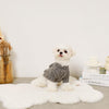 Cable pom pom drop shoulder knit (for your dog)