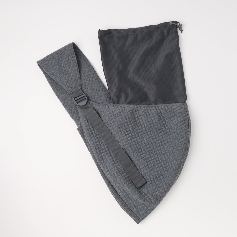 メッシュ付サイズ調整可能グラフチェックドッグスリング【名入れ刺繍対応】