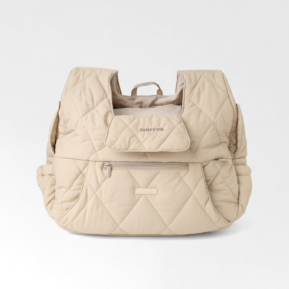 キルティングメッシュ付きフロントリュック【名入れ刺繍対応】