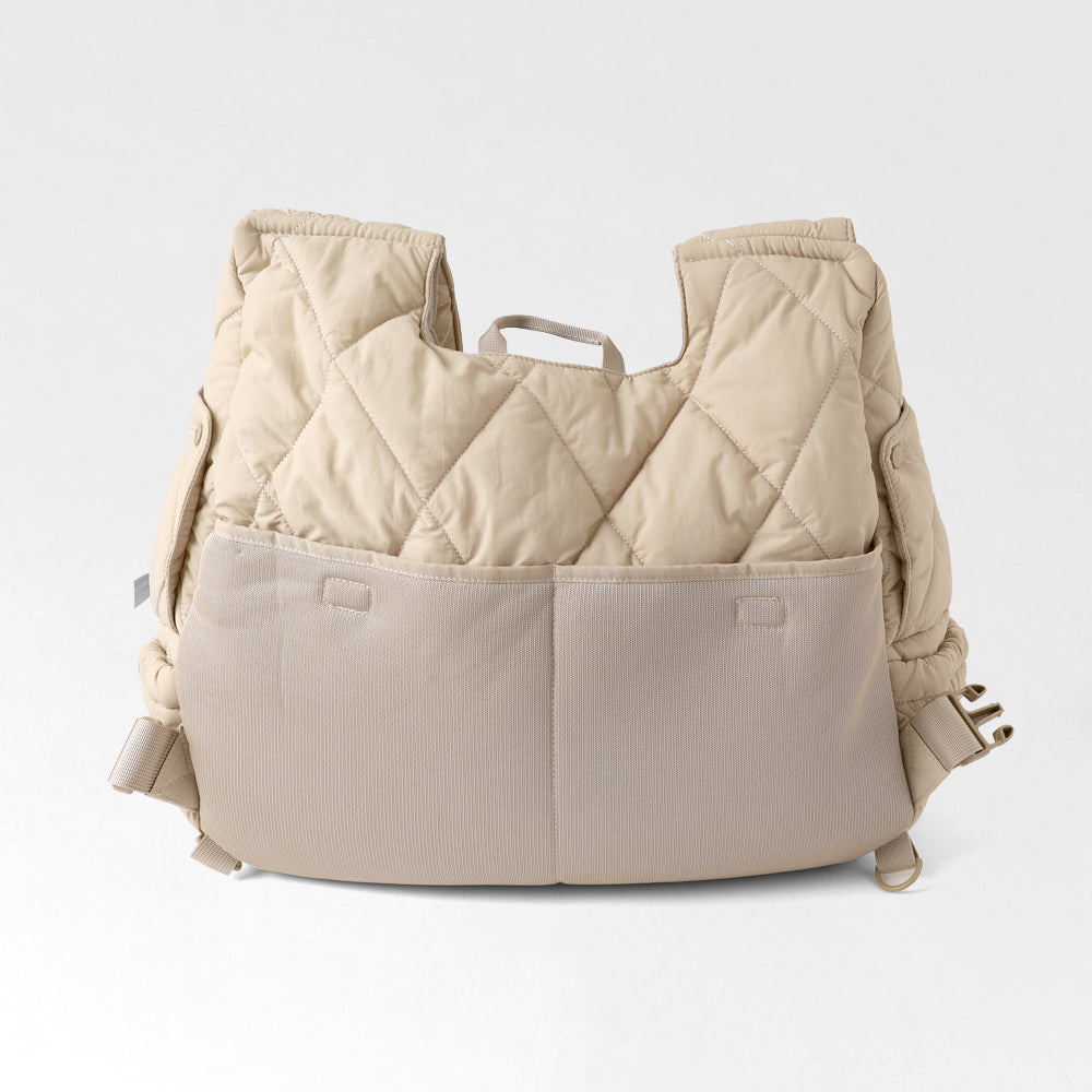 キルティングメッシュ付きフロントリュック【名入れ刺繍対応】