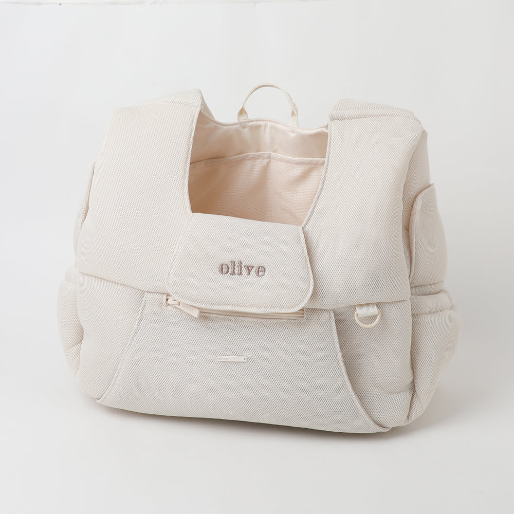 Mesh front backpack with mesh [Compatible with name embroidery]