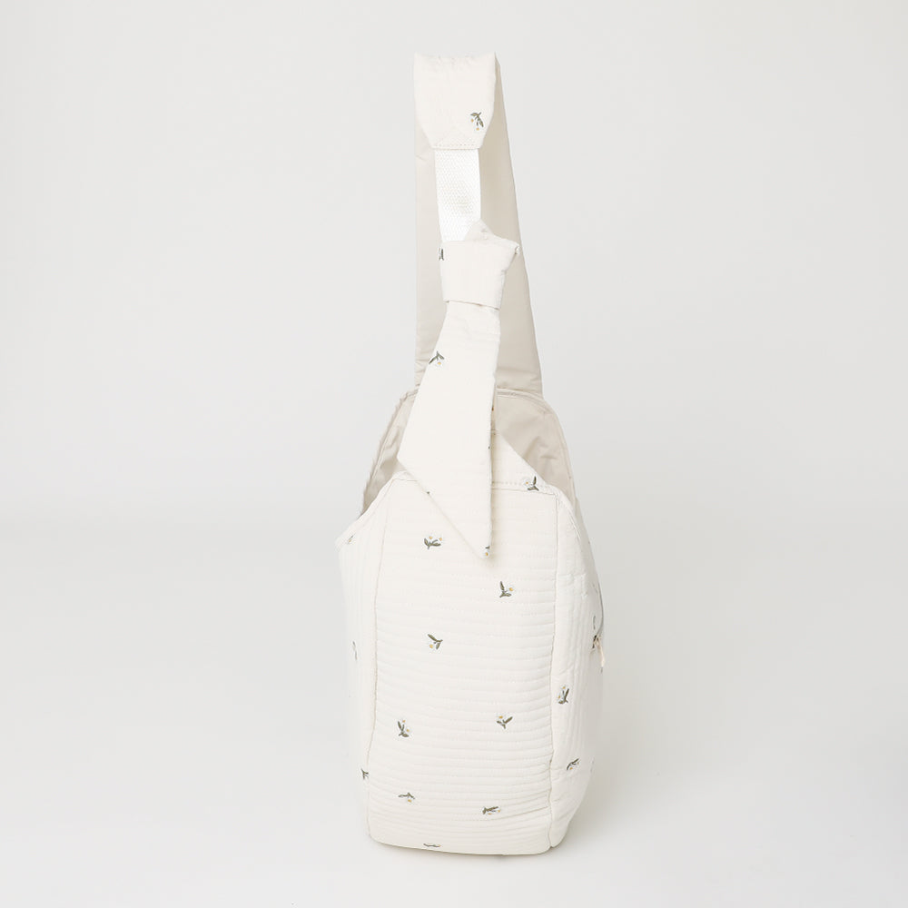 花柄刺繍キルティングラウンドスリング