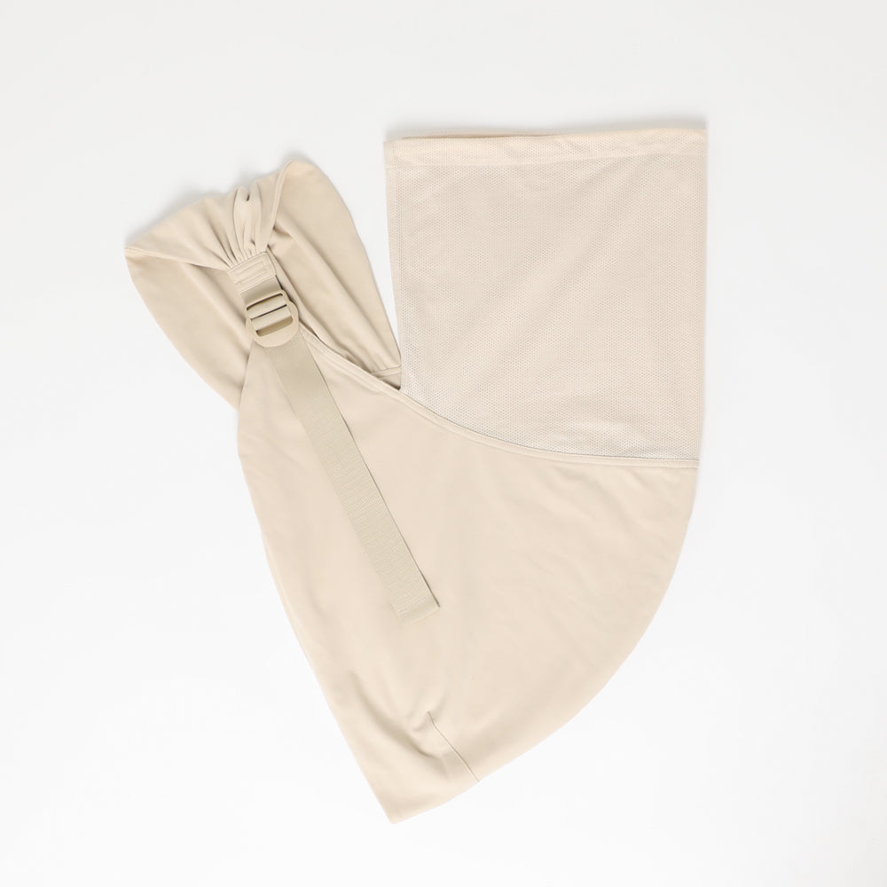 Size adjustable fleece sling with mesh
