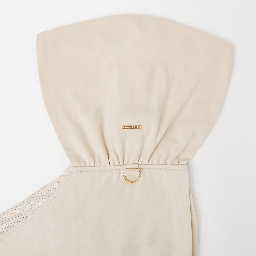 Size adjustable fleece sling with mesh
