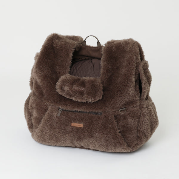 ボアメッシュ付きフロントリュック【名入れ刺繍対応】