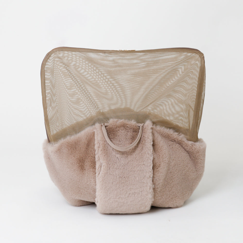 2wayハンモック型メッシュ付きファースリングバッグ