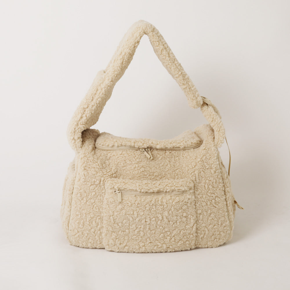 ボアスリングバッグクッション付き フロントオープンボアスリング クッション付【名入れ刺繍対応】