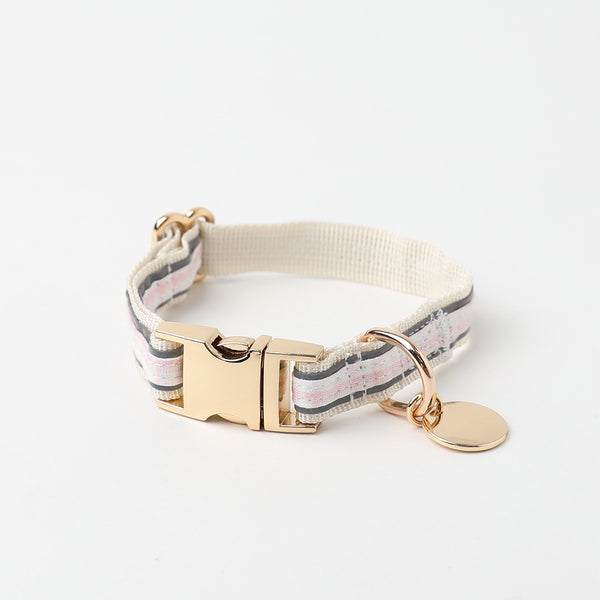 反射チェック柄バックルカラー【名入れ彫刻対応】