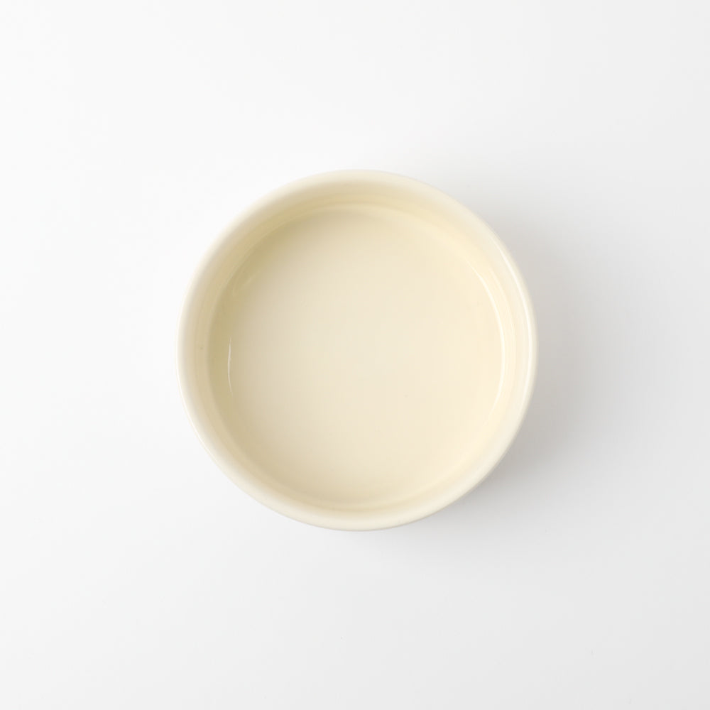 Wood ball base single food bowl