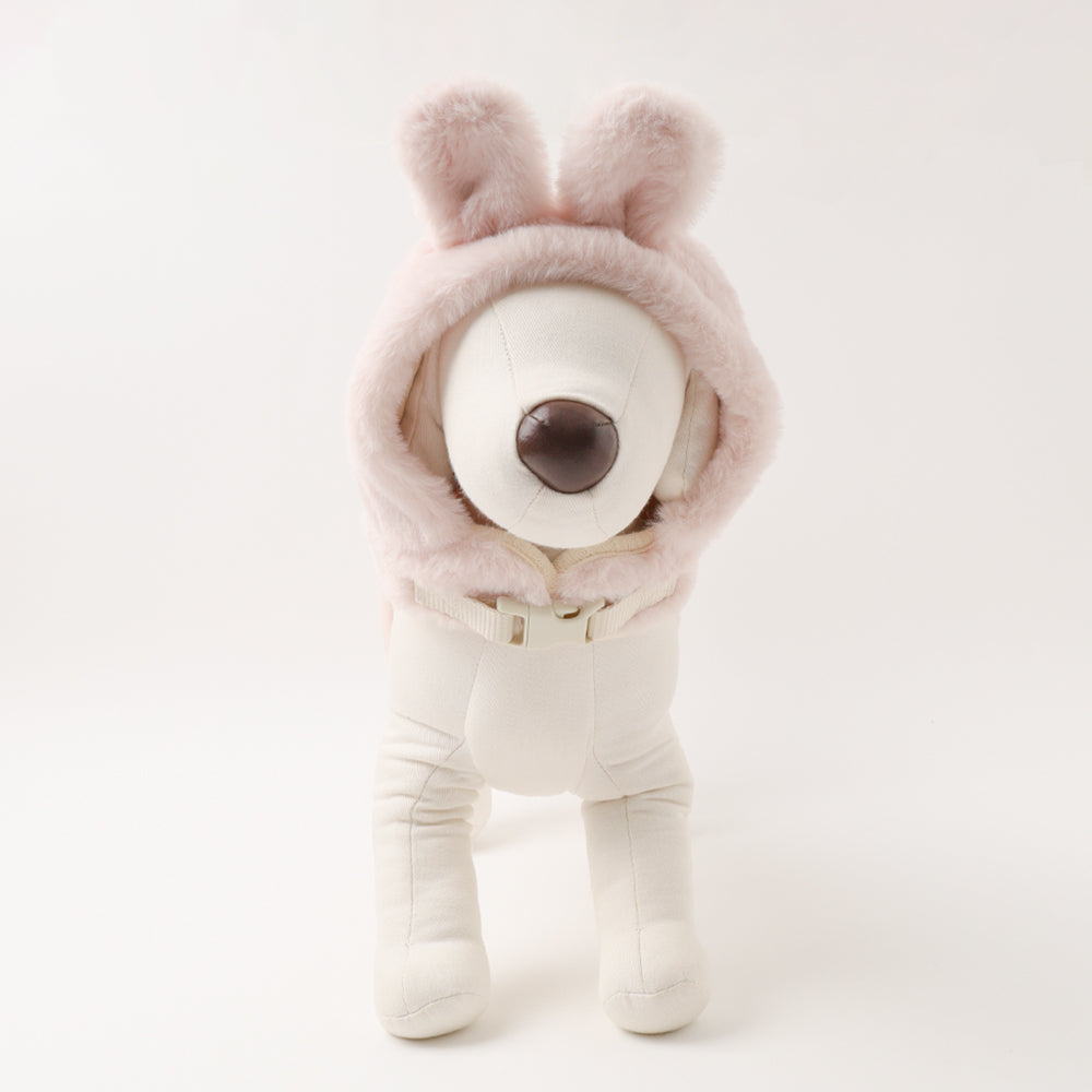 Hood fur harness with rabbit ears