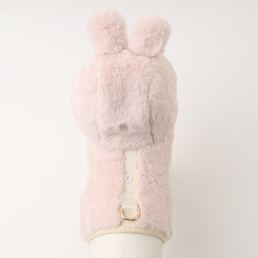 Hood fur harness with rabbit ears