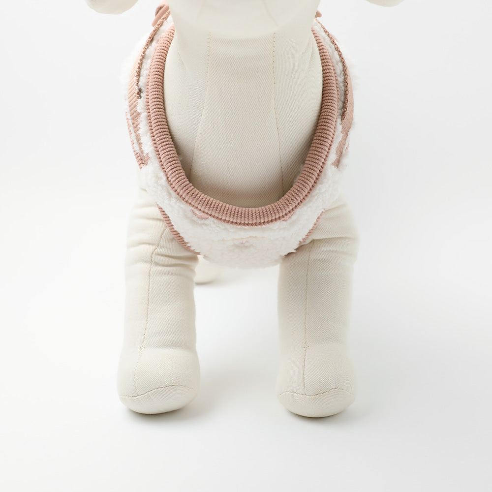 Boa heart embroidery harness + lead set [Name embroidery available]