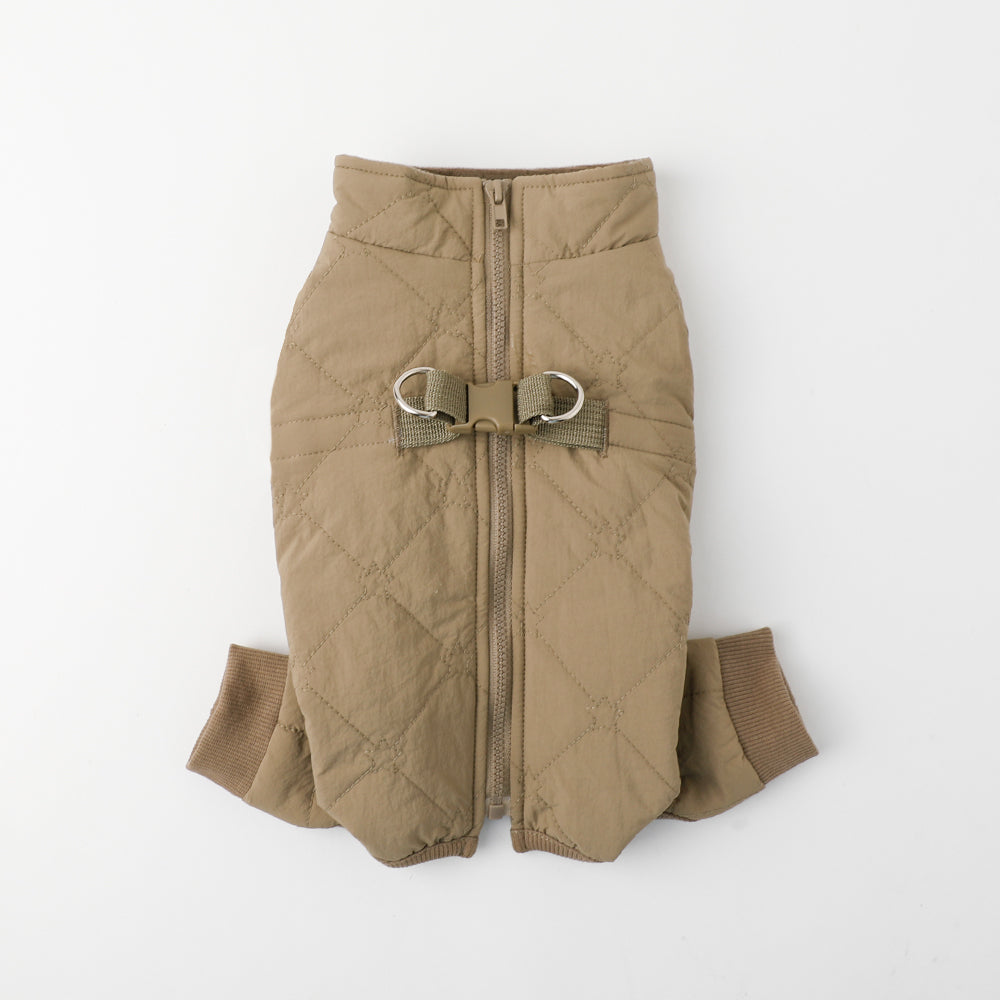 Star pattern quilted romper harness