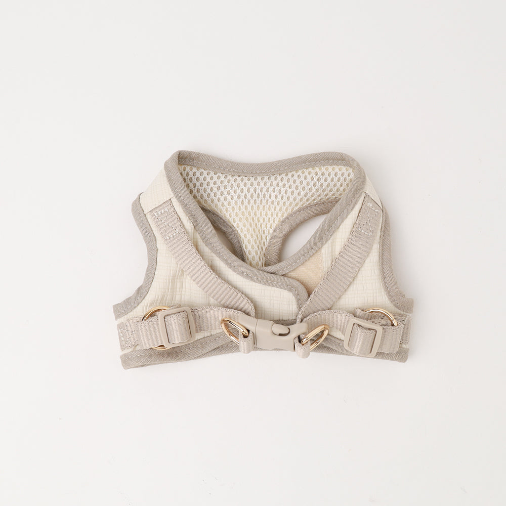 Bicolor Harness + Lead SET [Name embroidery available]