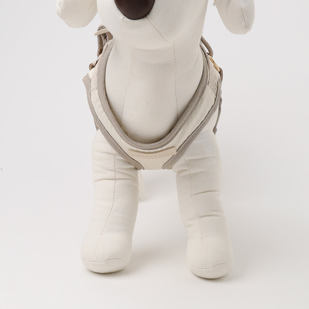 Bicolor Harness + Lead SET [Name embroidery available]