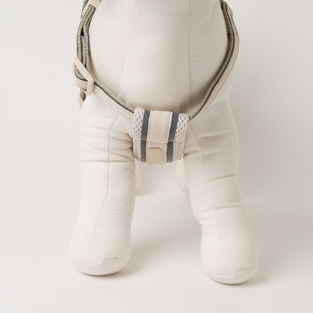 Mesh combination reflective tape harness + lead SET [Compatible with name embroidery]