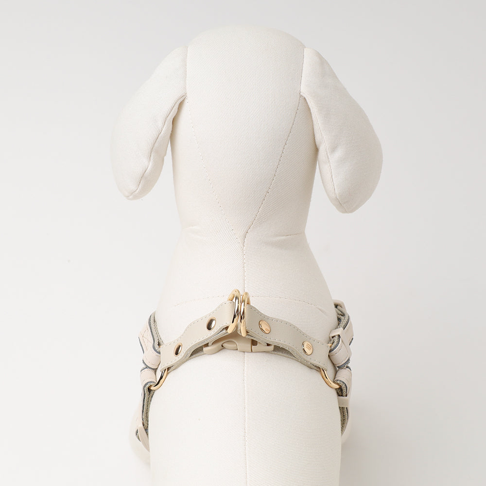 Mesh combination reflective tape harness + lead SET [Compatible with name embroidery]