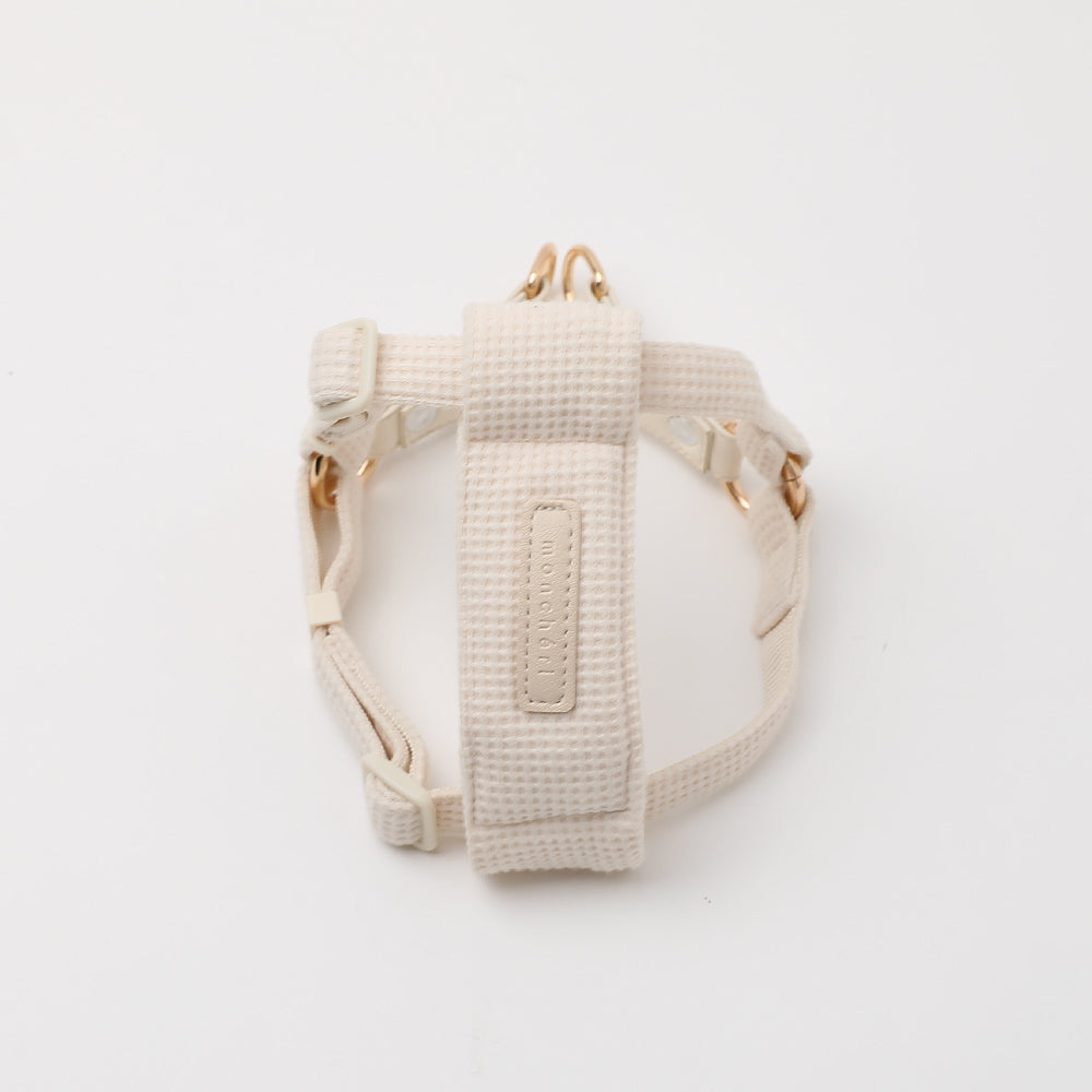 PUレザー×ワッフルハーネス