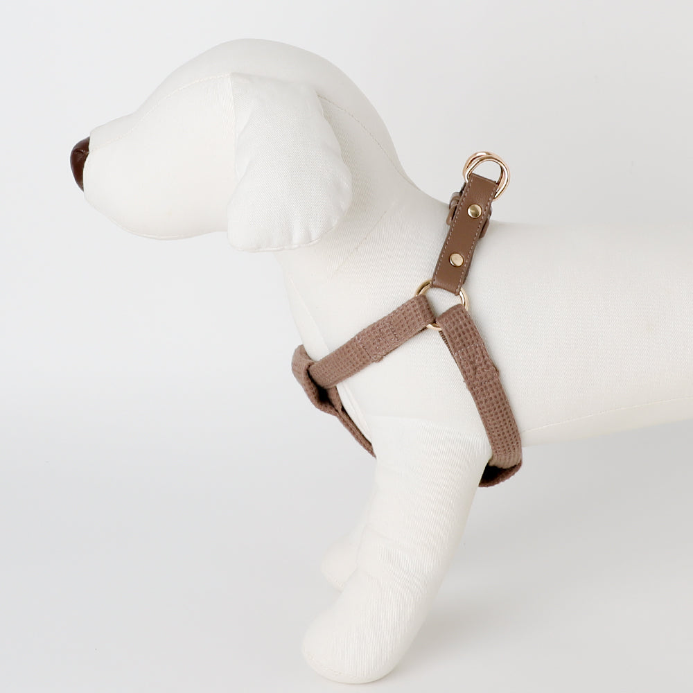 PUレザー×ワッフルハーネス