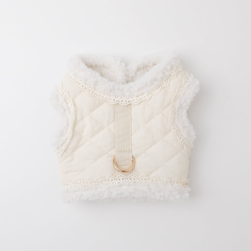 キルティングボアレースハーネス+リードSET【名入れ刺繍対応】