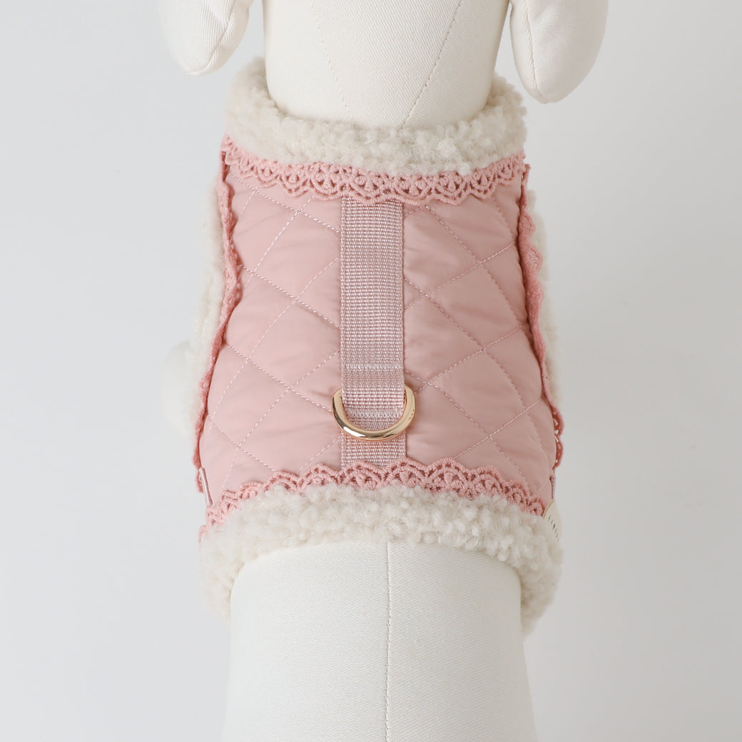 キルティングボアレースハーネス+リードSET【名入れ刺繍対応】