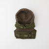 Hooded quilted down-like harness + lead set [Name embroidery available]