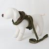 Hooded quilted down-like harness + lead set [Name embroidery available]