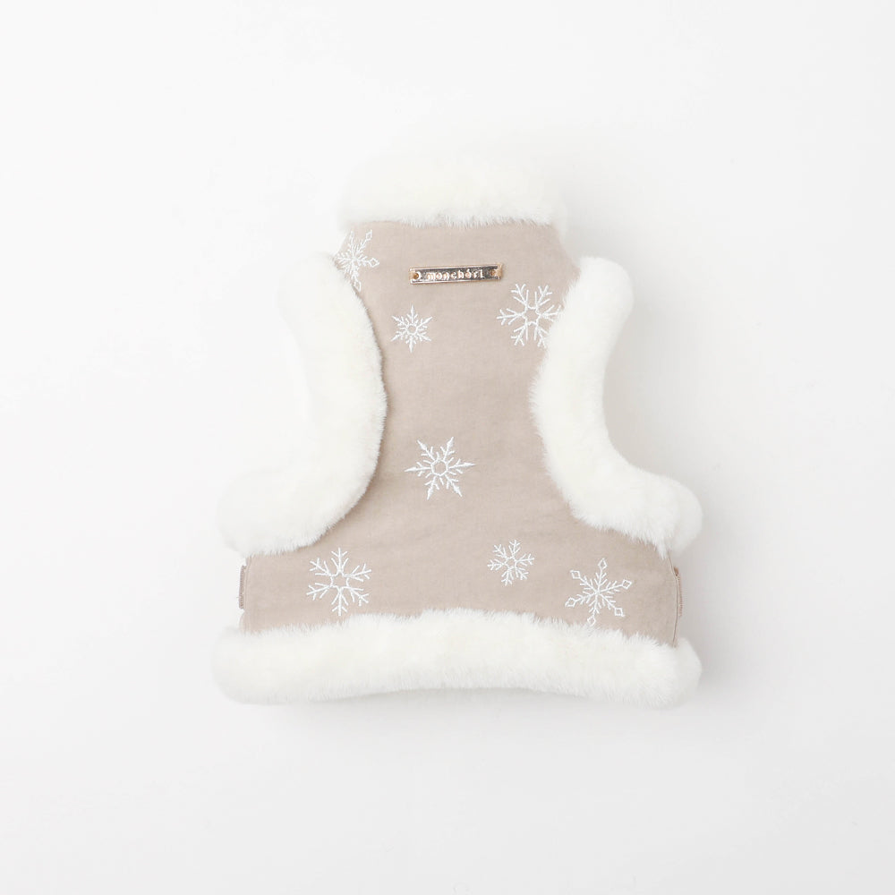 スノー刺繍ハーネス+リードSET【名入れ刺繍対応】