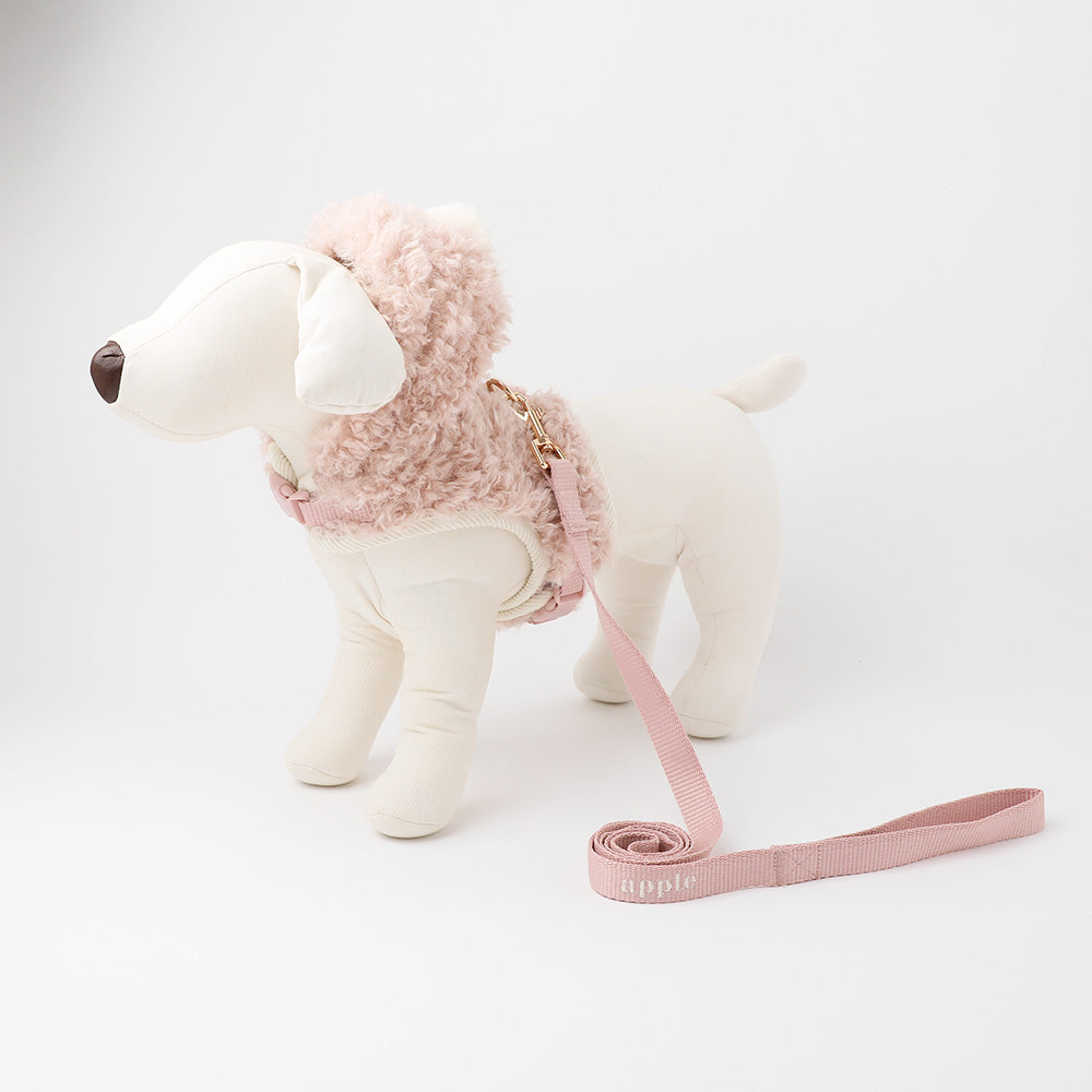Boa pom pom harness + lead SET [Compatible with name embroidery]