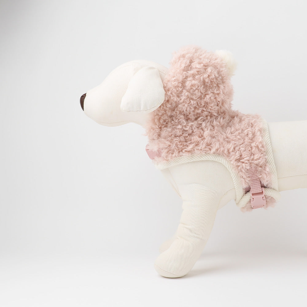 Boa pom pom harness + lead SET [Compatible with name embroidery]