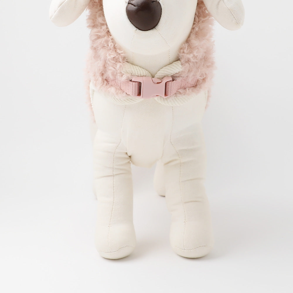 Boa pom pom harness + lead SET [Compatible with name embroidery]