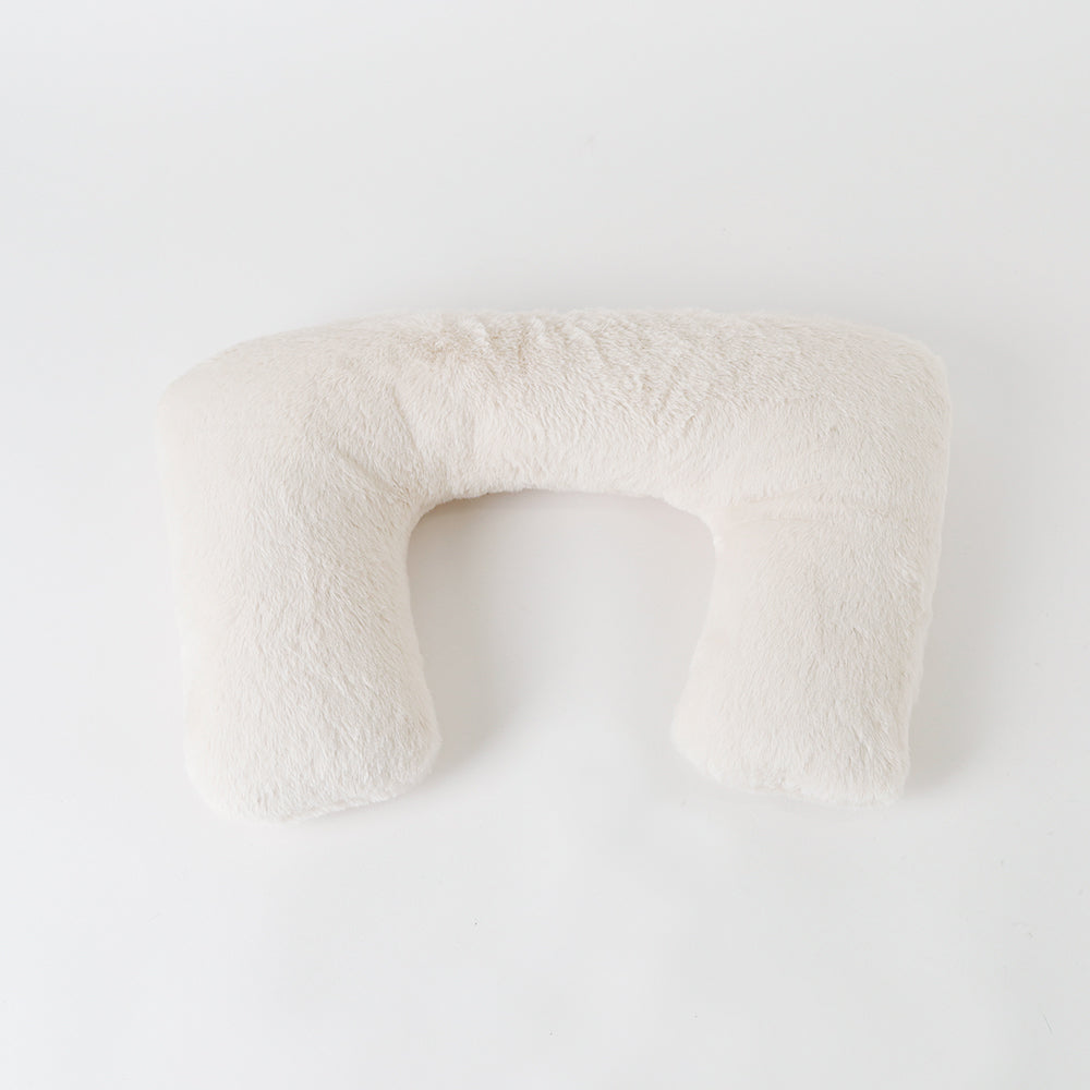 Slope cushion bed with memory foam pillow
