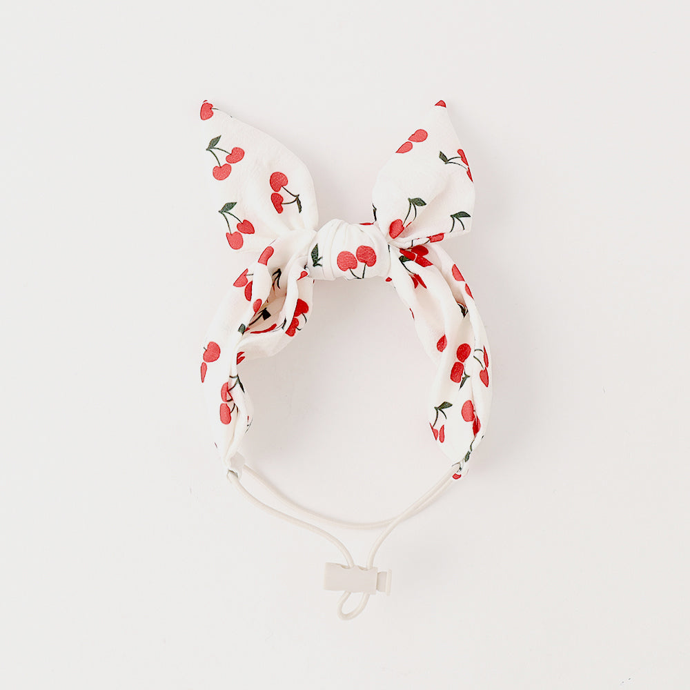 cherry pet hair bandana