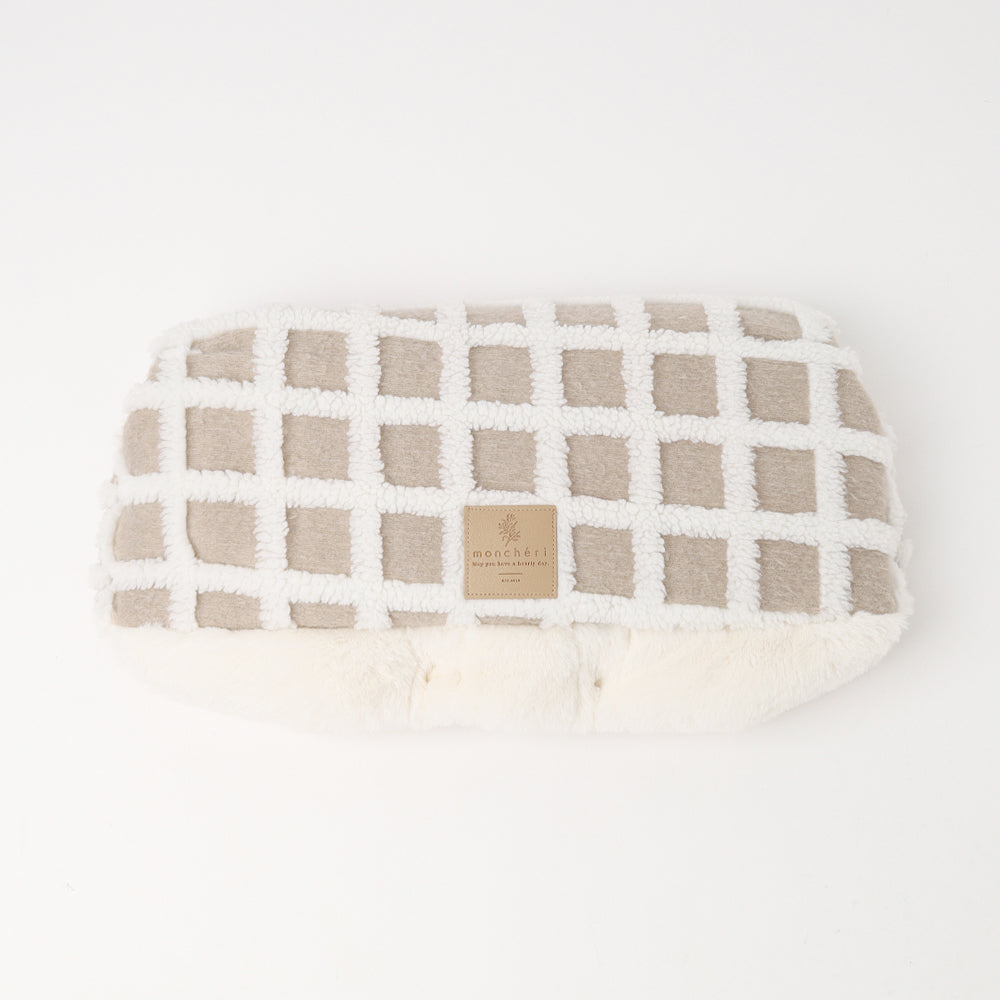 Pet cart check boa hand muff