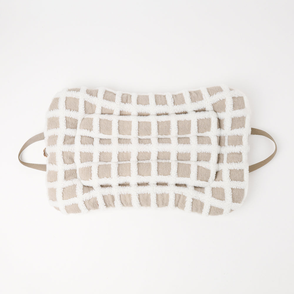 Pet cart check boa cushion mat