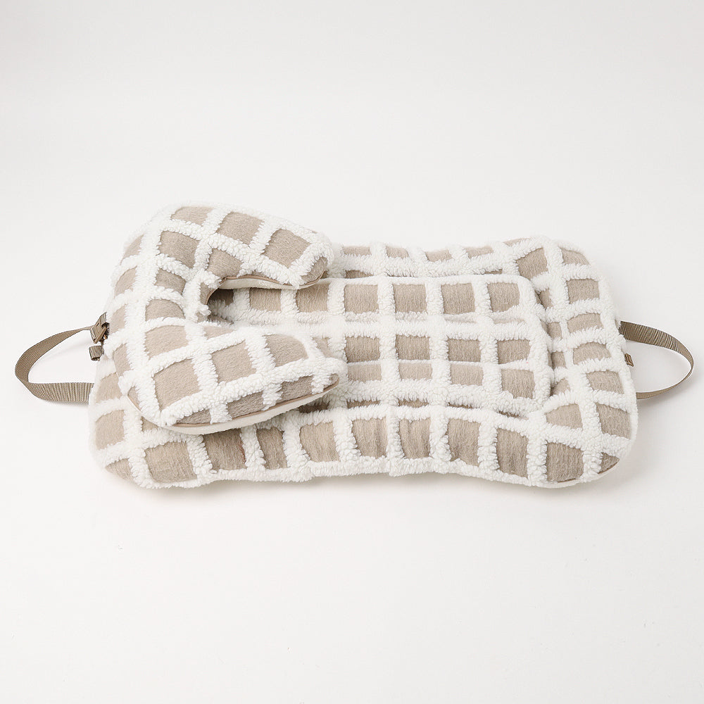 宠物推车格子坐垫垫