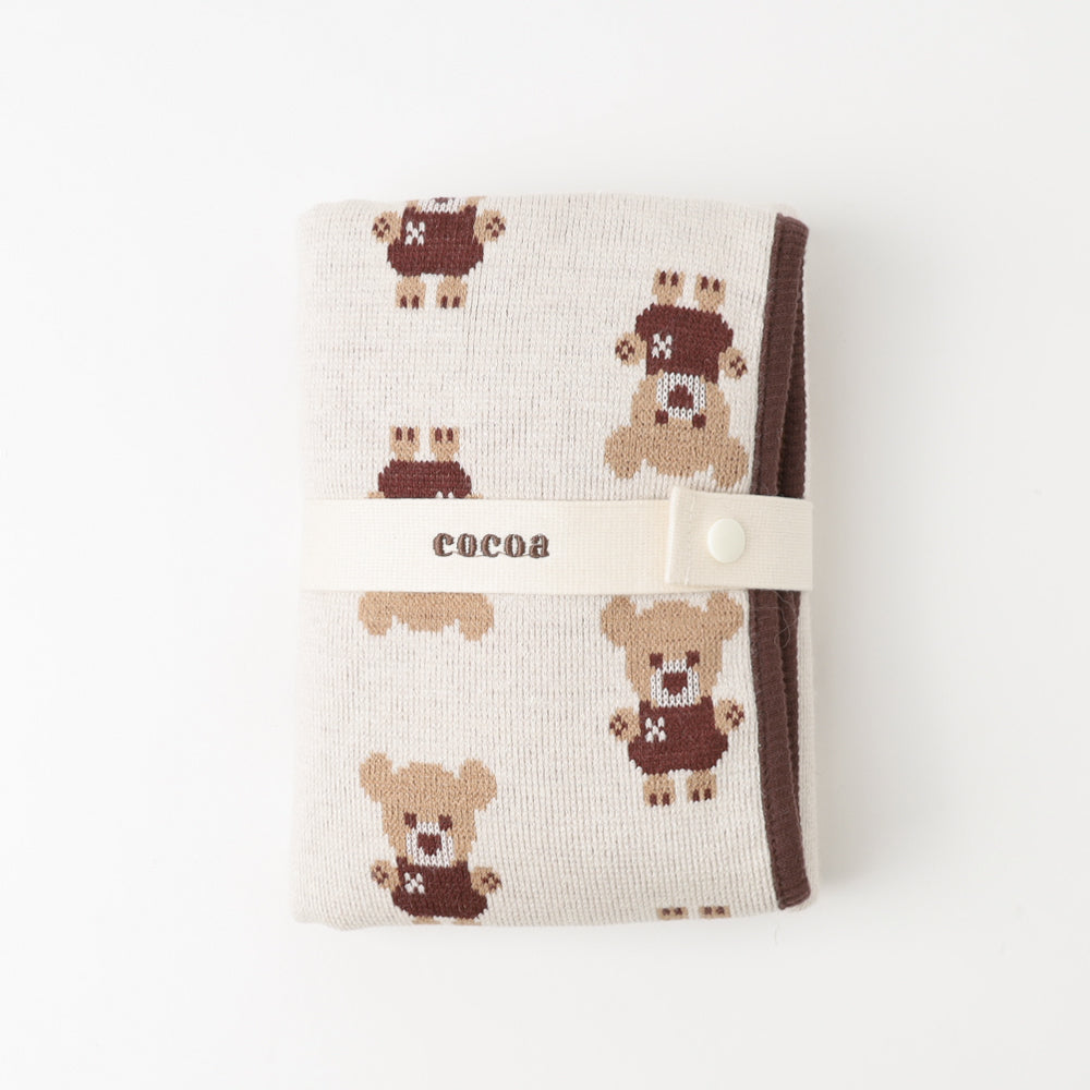 くまさんジャカードカフェマット【名入れ刺繍対応】 – moncheri